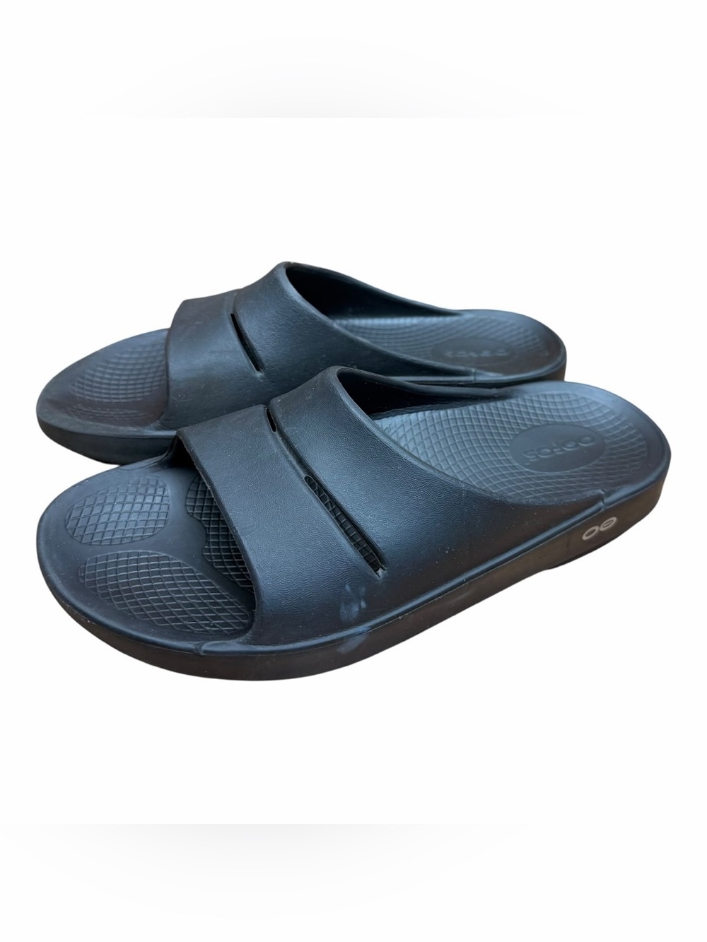OOFOS OOriginal Black women  size 8 Recovery Slide